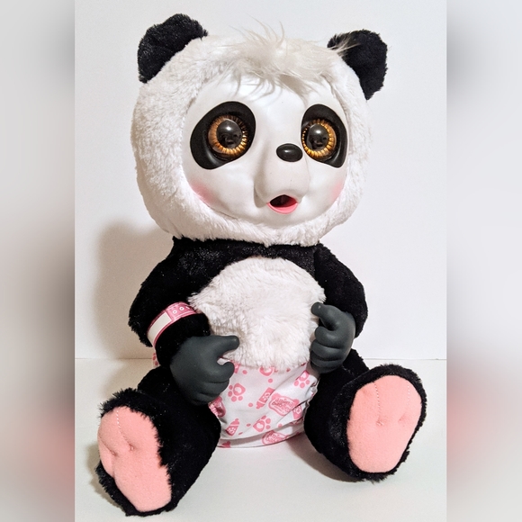 Interactive Animal Babies Nursery Panda Bear Toy With Accessories - Picture 11 of 15